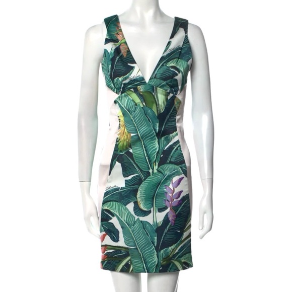 Just Cavalli by Roberto Cavalli Printed Floral Dress IT size 46 US XL - Picture 1 of 10